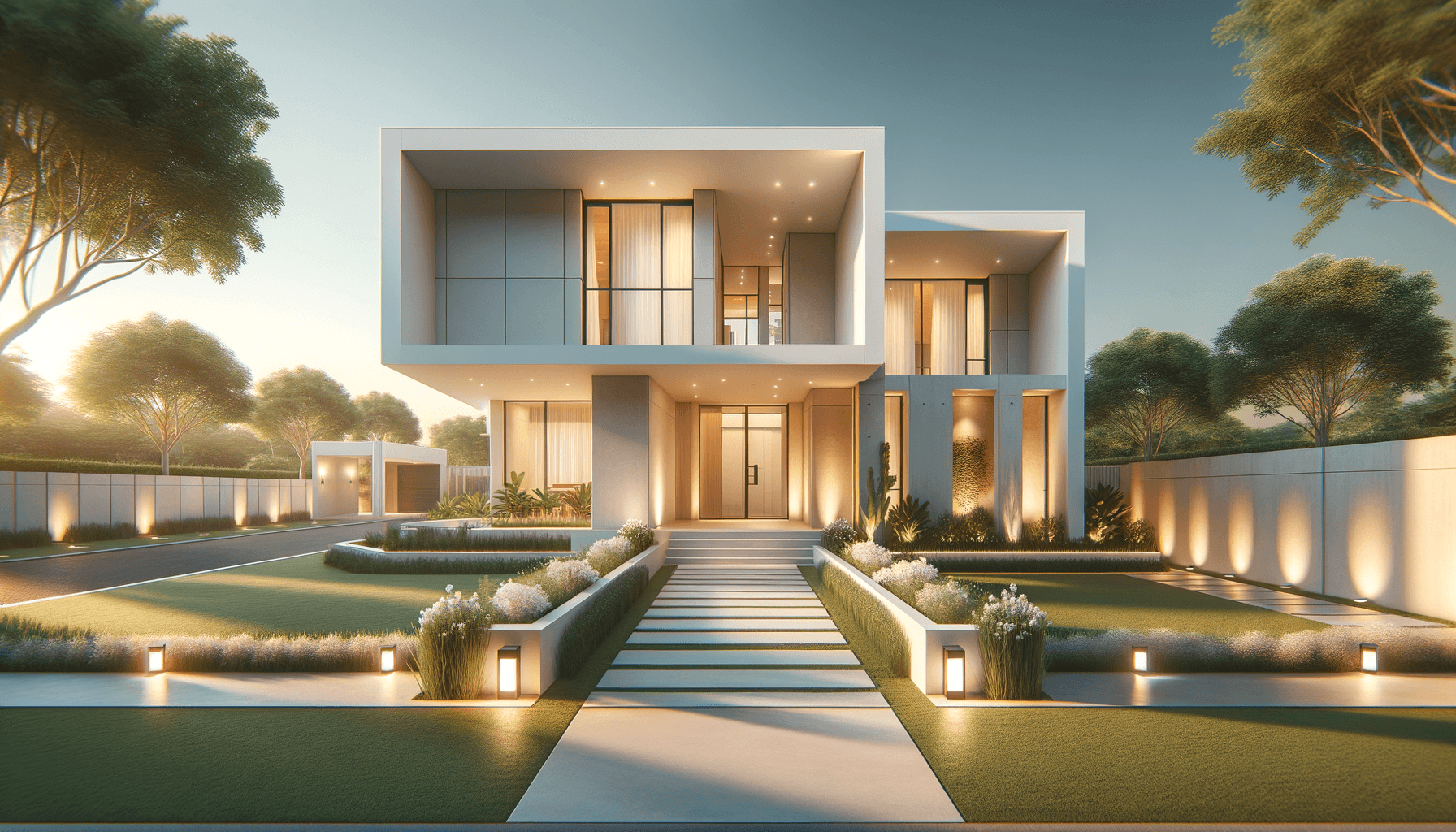 Simple Home Front Design Ideas for Clean Exterior