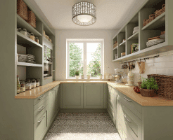 U Shaped Stylish Modular Kitchen Design